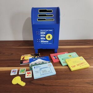 Melissa & Doug Stamp & Sort Post Office Wood Mailbox Letters Stamps Key Postcard